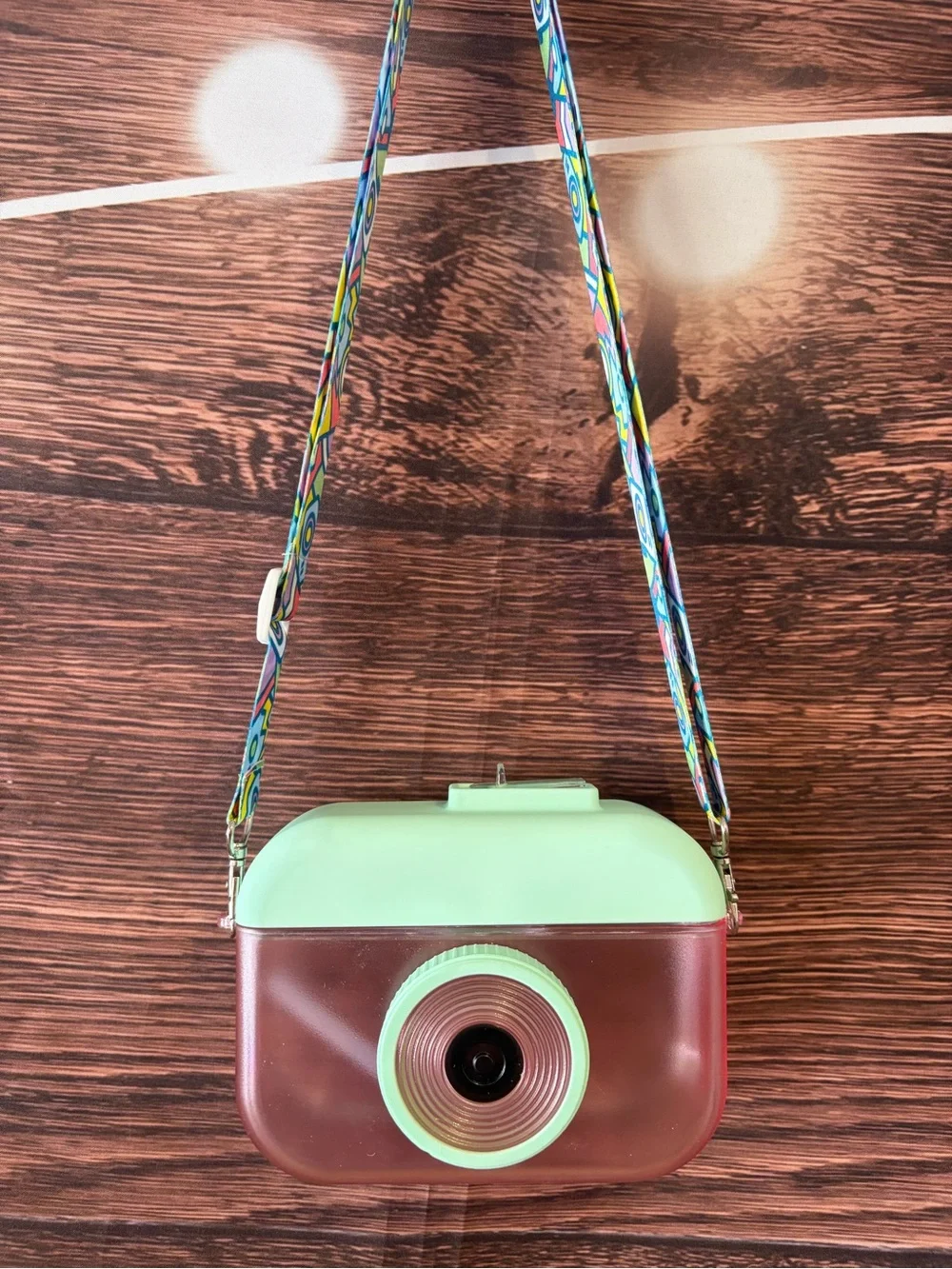 Mint & Rose water bottle canteen Camera - Mint/Rose